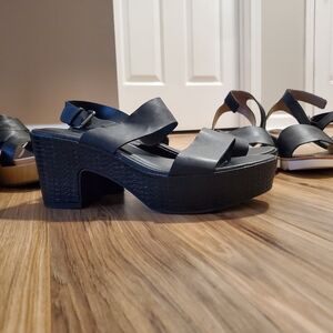 a new day Black Platform Sandals